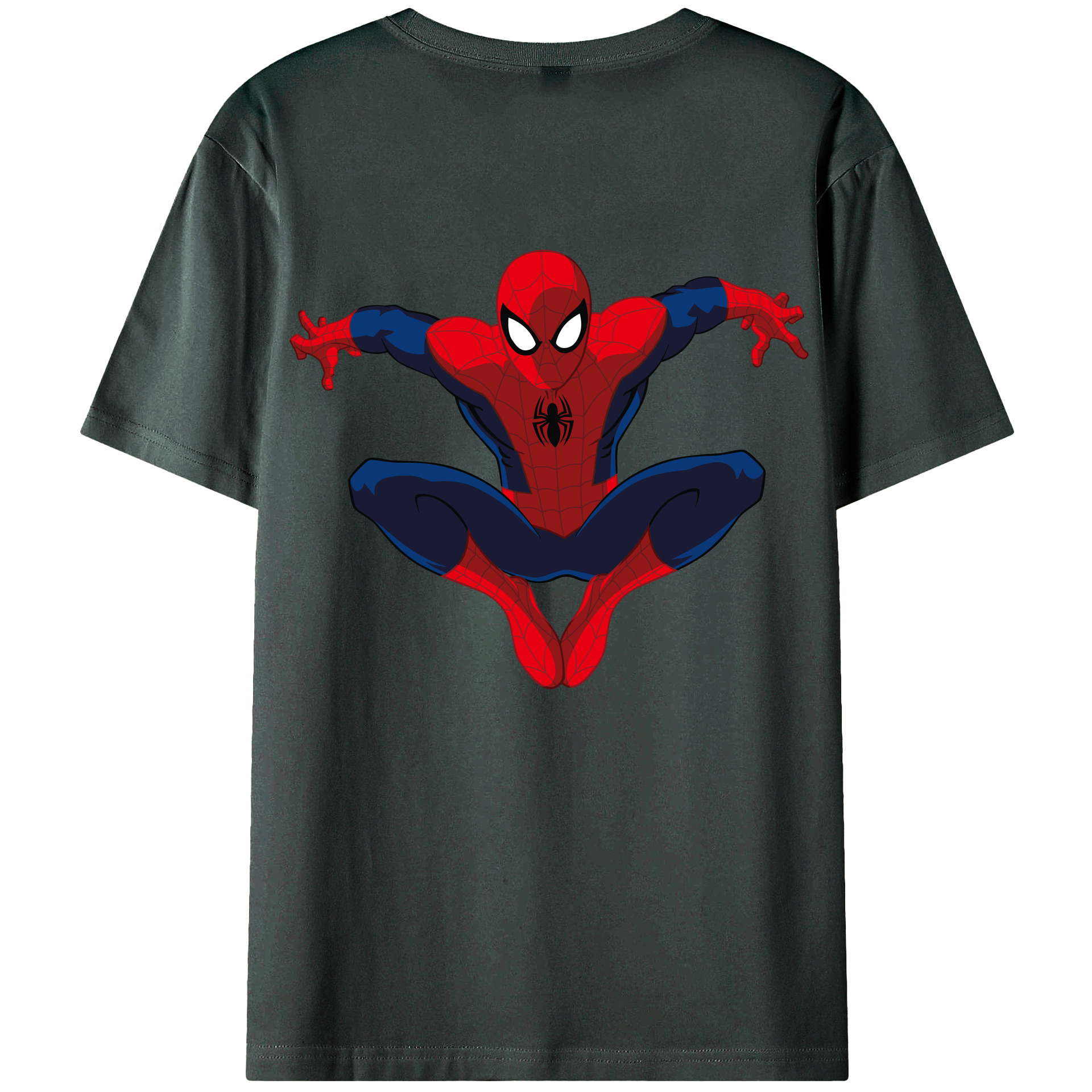 （画像用） アベンジャーズ The Avengers 綿100％ メンズ半袖Tシャツ（バックプリント） 通気性